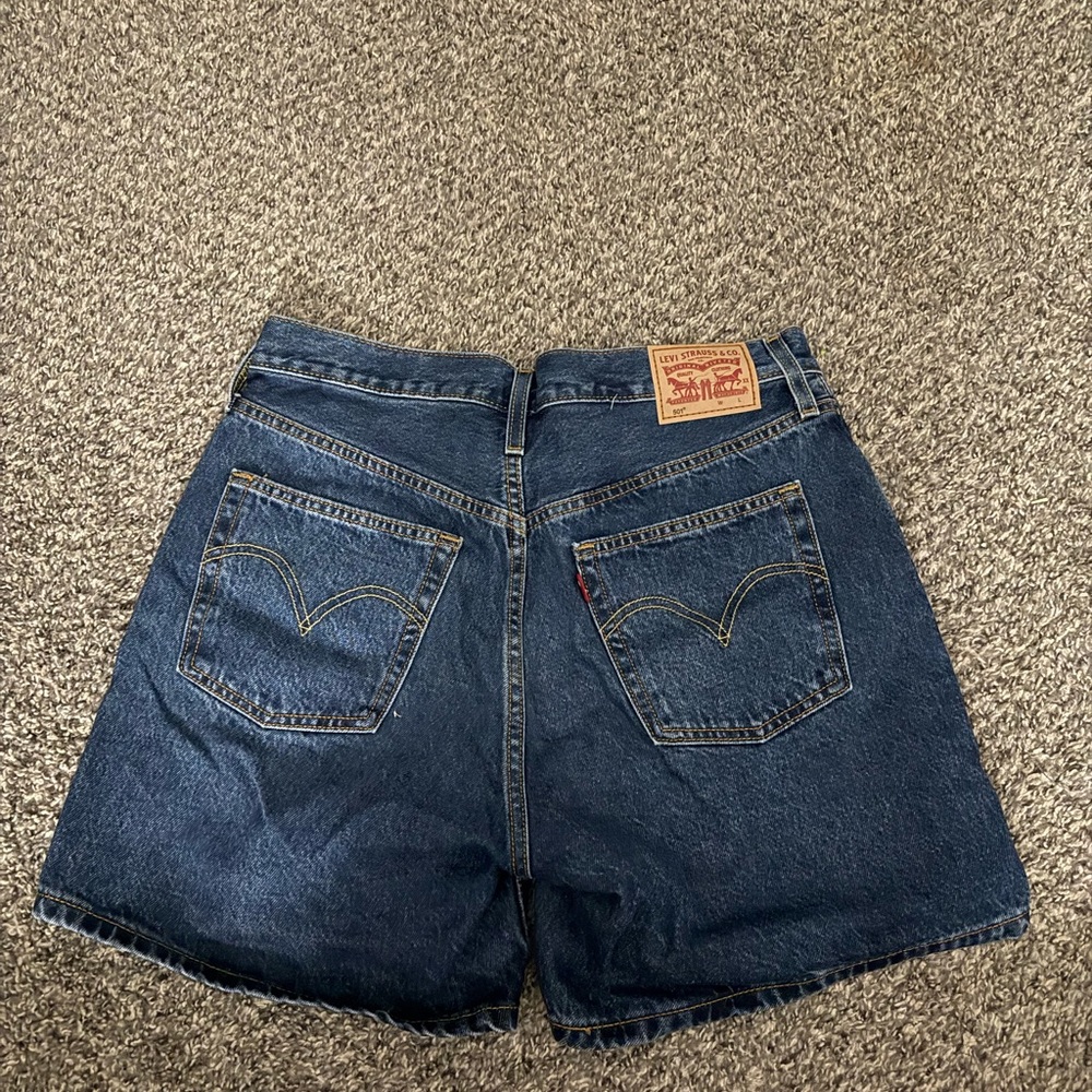 Levi's Dark Blue Women's Jean Shorts - Picture 2 of 3